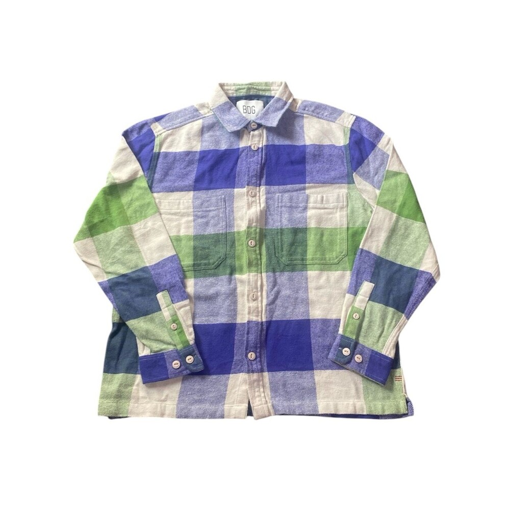 Urban Outfitters Overshirt Checkered Oversized Thick Flannel Shirt SZ M